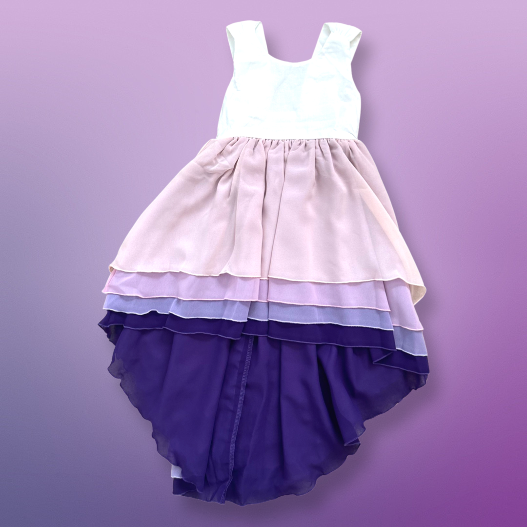 Oopsie Daisy Lavender Hi-Lo Dress