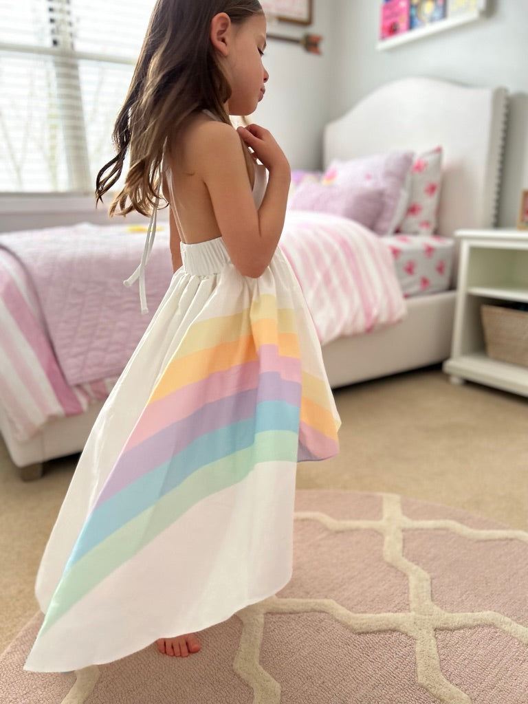 Pastel high hot sale low dress