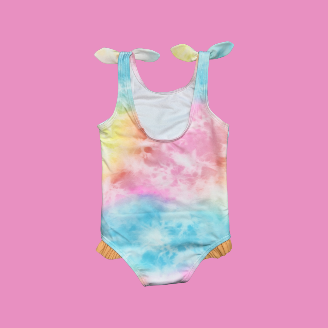 Rainbow Tie Dye Swim Suite - One Piece