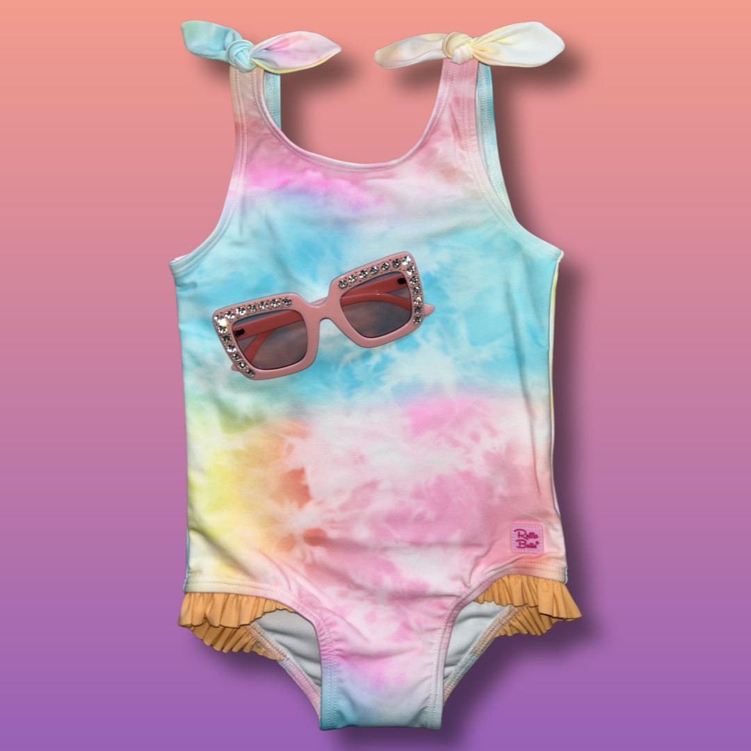 Rainbow Tie Dye Swim Suite - One Piece